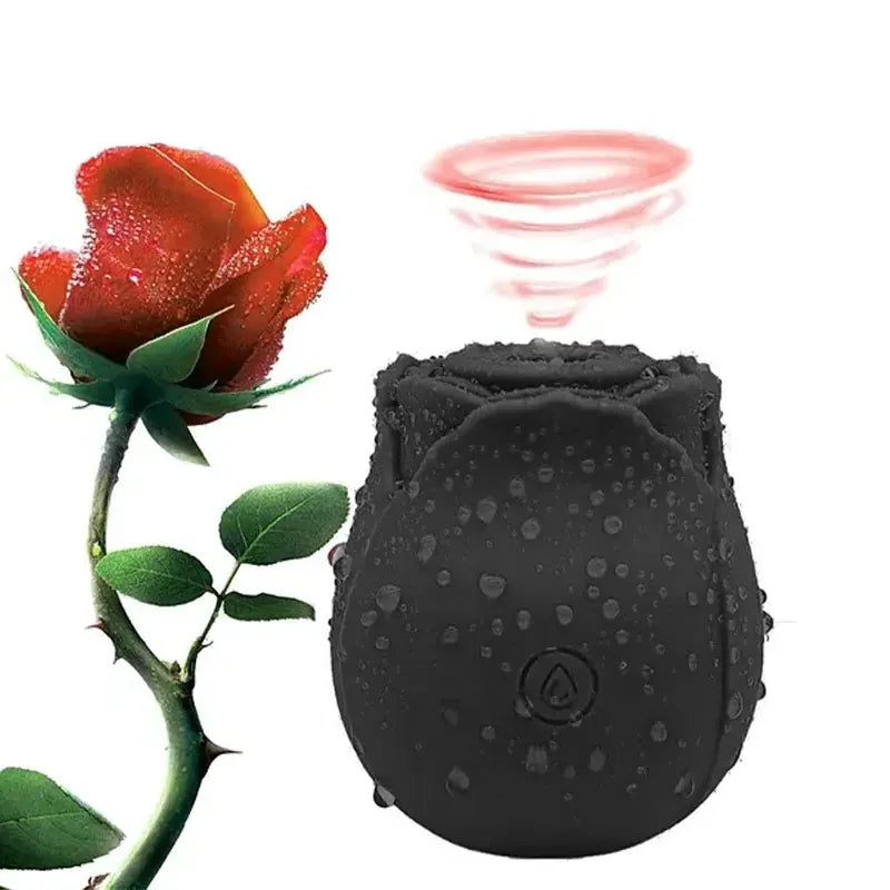 Rose-Shaped Suction Vibrator 