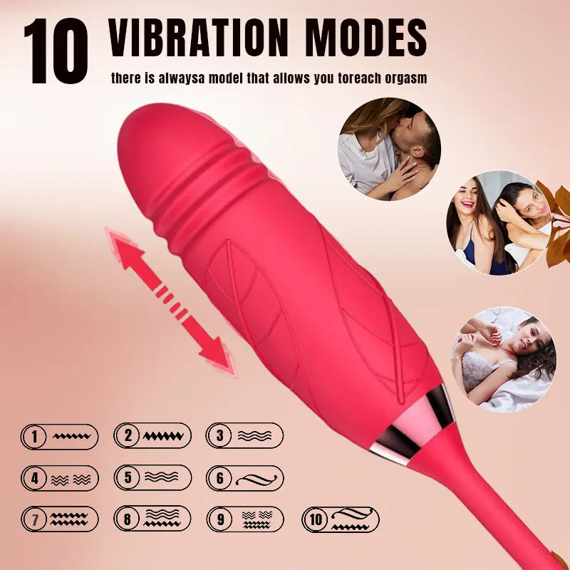 Rose Thrust Bullet Vibrator