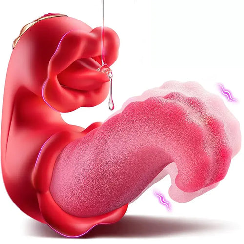 3-in-1 Rose Tongue Vibrator 