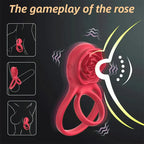 Rose Clitoral Vibrating Cock Ring