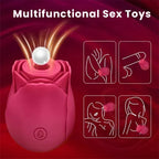Rose-Shaped Suction Vibrator 